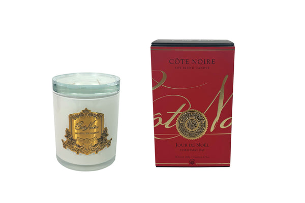 Soy Blend Candle - 185g - White & Gold - Christmas Day - XMAS185 (Carton of 6)