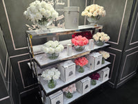 Luxury Round 13 Rose Bud Bouquet - White Peach - RRB05 (Carton of 1)