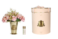 Grand Summer Posies French Pink in Gold Goblet - GSG06 (carton of 1)