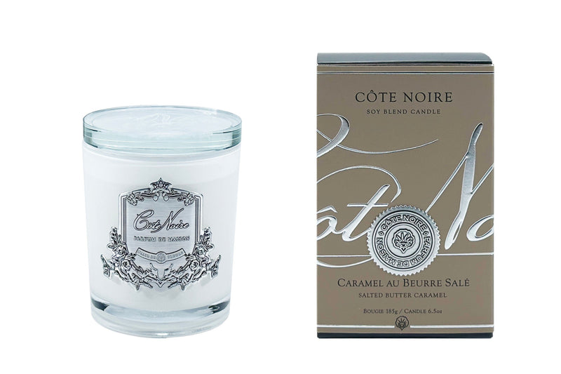 Soy Blend Candle - 185g - Silver - Salted Butter Caramel - CGS18502 (Carton of 6)