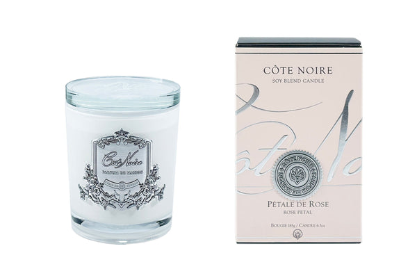 Soy Blend Candle - 185g - Silver - Rose Petal - CGS18507 (Carton of 6)