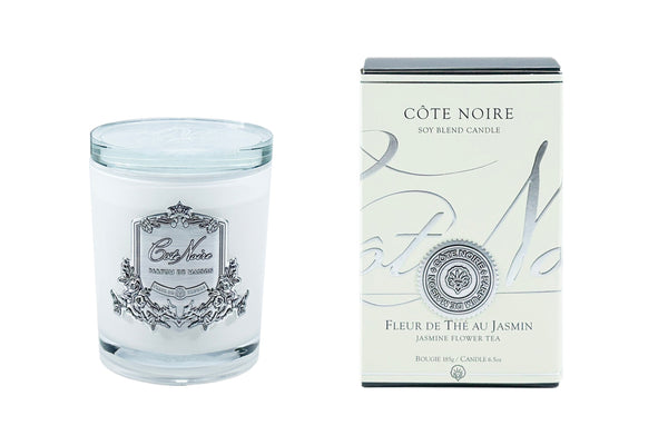 Soy Blend Candle - 185g - Silver - Jasmine Flower Tea - CGS18520 (Carton of 6)