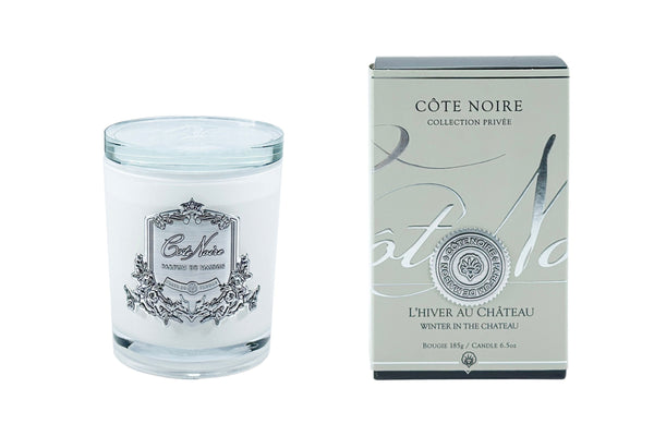 Soy Blend Candle - 185g - Silver - Winter in the Chateau - CGS18553 (Carton of 6)