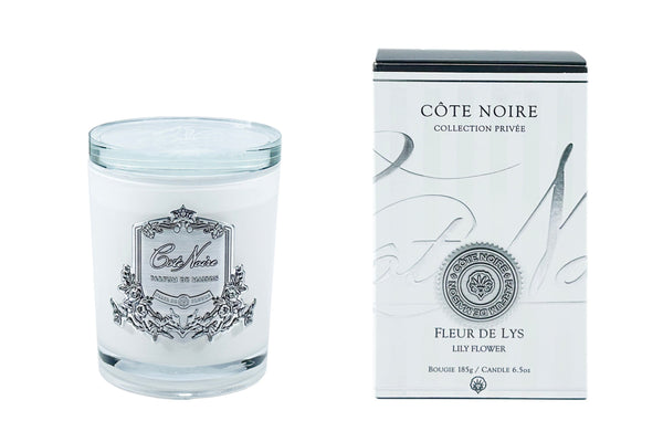 Soy Blend Candle - 185g - Silver - Lily Flower - CGS18556 (Carton of 6)