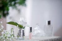 Rose Bud - Clear Glass - Ivory White - GMR41 - (Carton of 6)