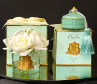 Five Roses - Clear Glass - Ivory White - Jade Box - GMR92 (Carton of 4)