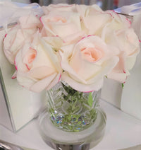 Herringbone Rose Buds - Clear - Pink Blush - HCF22 (Carton of 2)
