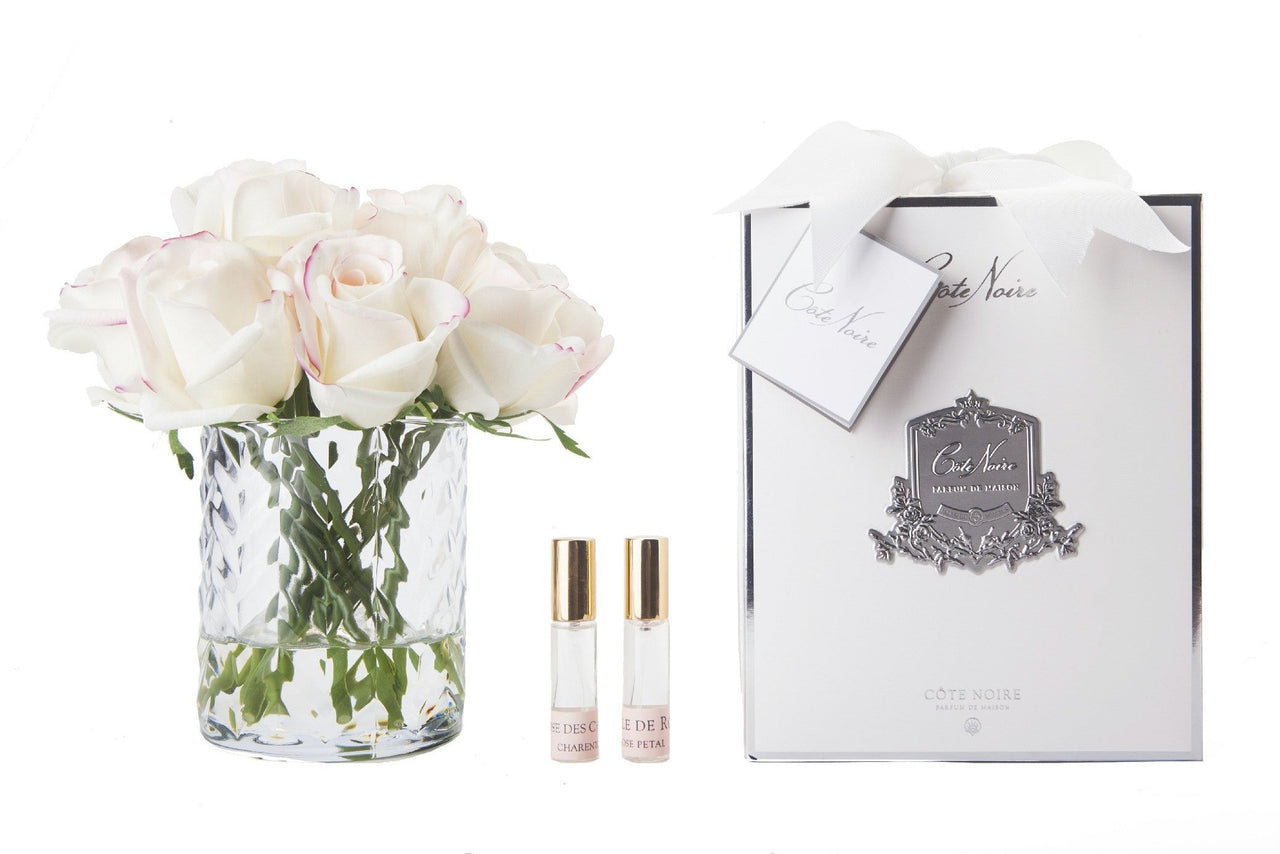 Herringbone Rose Buds - Clear - Pink Blush - HCF22 (Carton of 2)