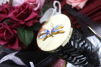 Herringbone Candle - Navy - Dragonfly lid & Scarf - Eau de Vie - HCG05 (Carton of 2)
