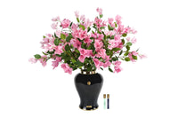 Imperial Bougainvillea - Piano Black Urn with Pink - IMPB06 (Carton of 1)
