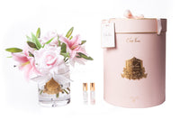 Luxury Lilies & Roses Bouquet - Gold Badge - Pink - LRL02 (Carton of 1)
