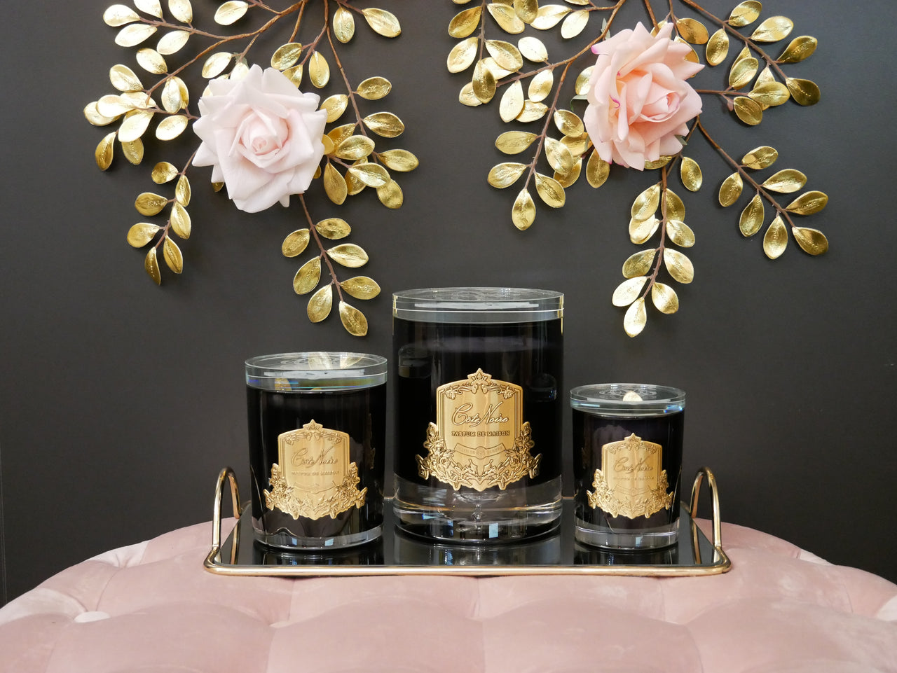 Soy Blend Candle - 2.5kg - Navy & Gold - Charente Rose - LCG054 (Carton of 1)