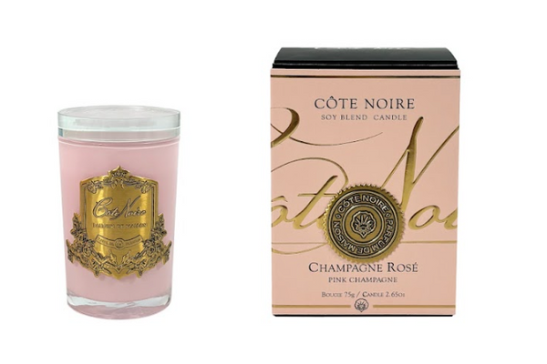 Soy Blend Candle - 75g - White & Pink - Pink Champagne - (Carton of 6)