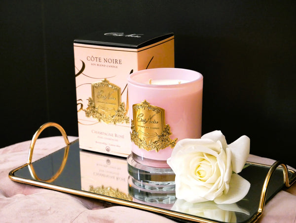 Soy Blend Candle - 450g - Pink & Gold - Pink Champagne - CGP45018 (Carton of 4)