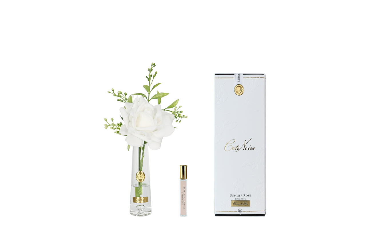 Summer Rose White - Gold Badge - SRG01 (carton of 4)