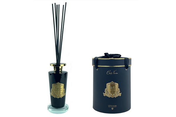 Diffuser w/ Glass Base - 500ml - Black & Gold - Eau de Vie - LDG005 (Carton of 2)