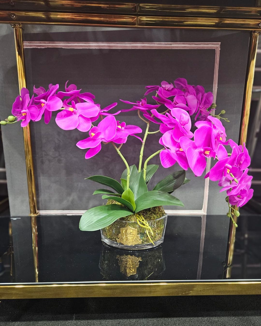 Oval Orchid Bouquet - Fuschia - OOV09 (Carton of 1)