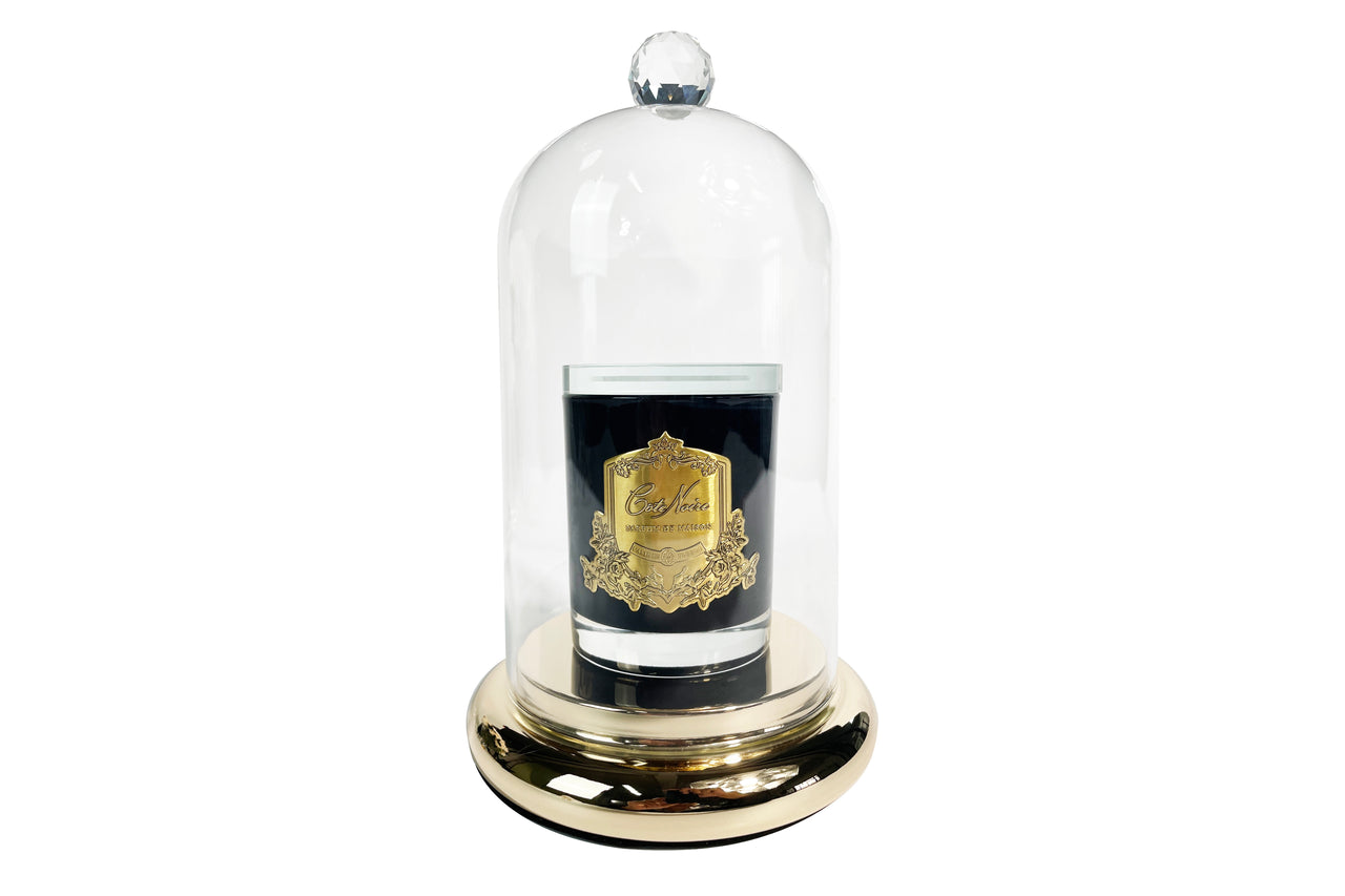 Glass Dome Cloche with Gold Base - DCSTG (Carton of 4)