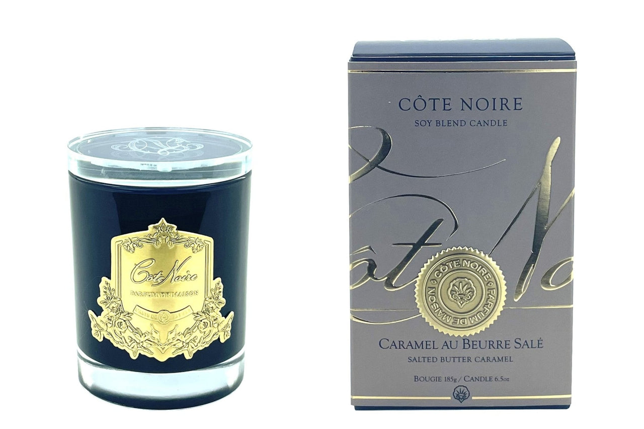 Soy Blend Candle - 185g - Gold - Salted Butter Caramel - CGG18502 (Carton of 6)