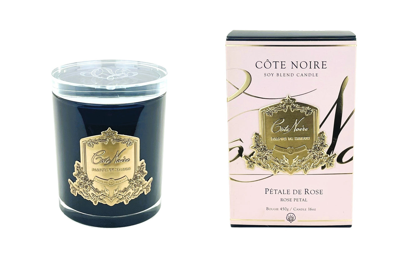 Soy Blend Candle - 450g - Gold - Rose Petal - CGG45007 (Carton of 4)