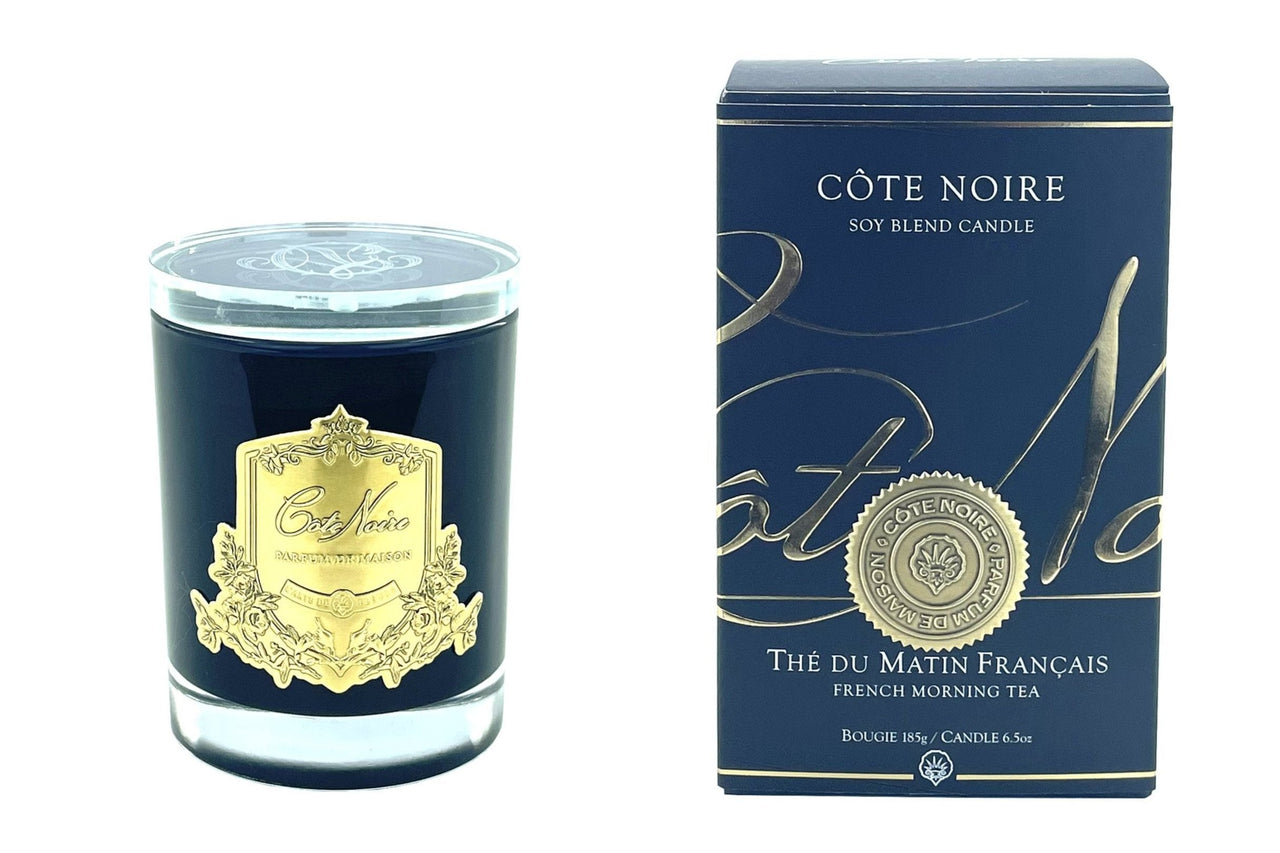 Soy Blend Candle - 185g - Gold - French Morning Tea - CGG18501 (Carton of 6)