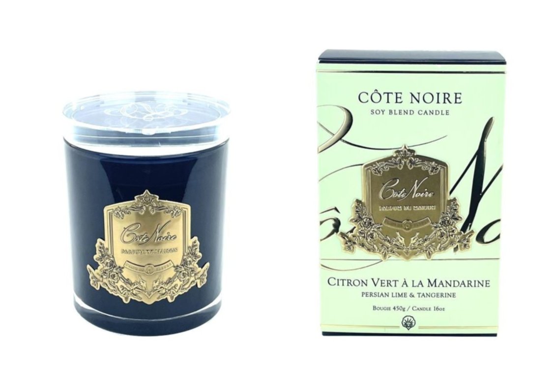 Soy Blend Candle - 450g - Gold - Persian Lime and Tangerine - CGG45022 (Carton of 4)
