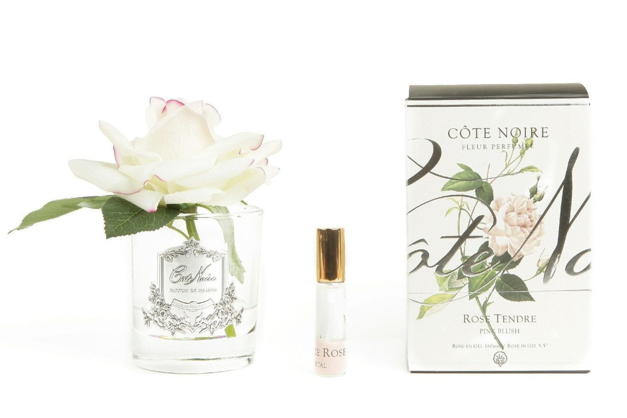 Single Rose - Clear Glass - Pink Blush - GMR02 (Carton of 4)